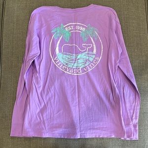 Purple Vineyard Vines long sleeve tee